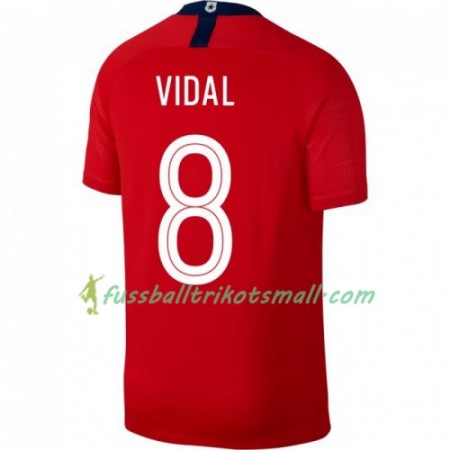 Fußballtrikots Chile Arturo Vidal 8 Copa América 2019 Kurzarm Heimtrikotsatz kaufen